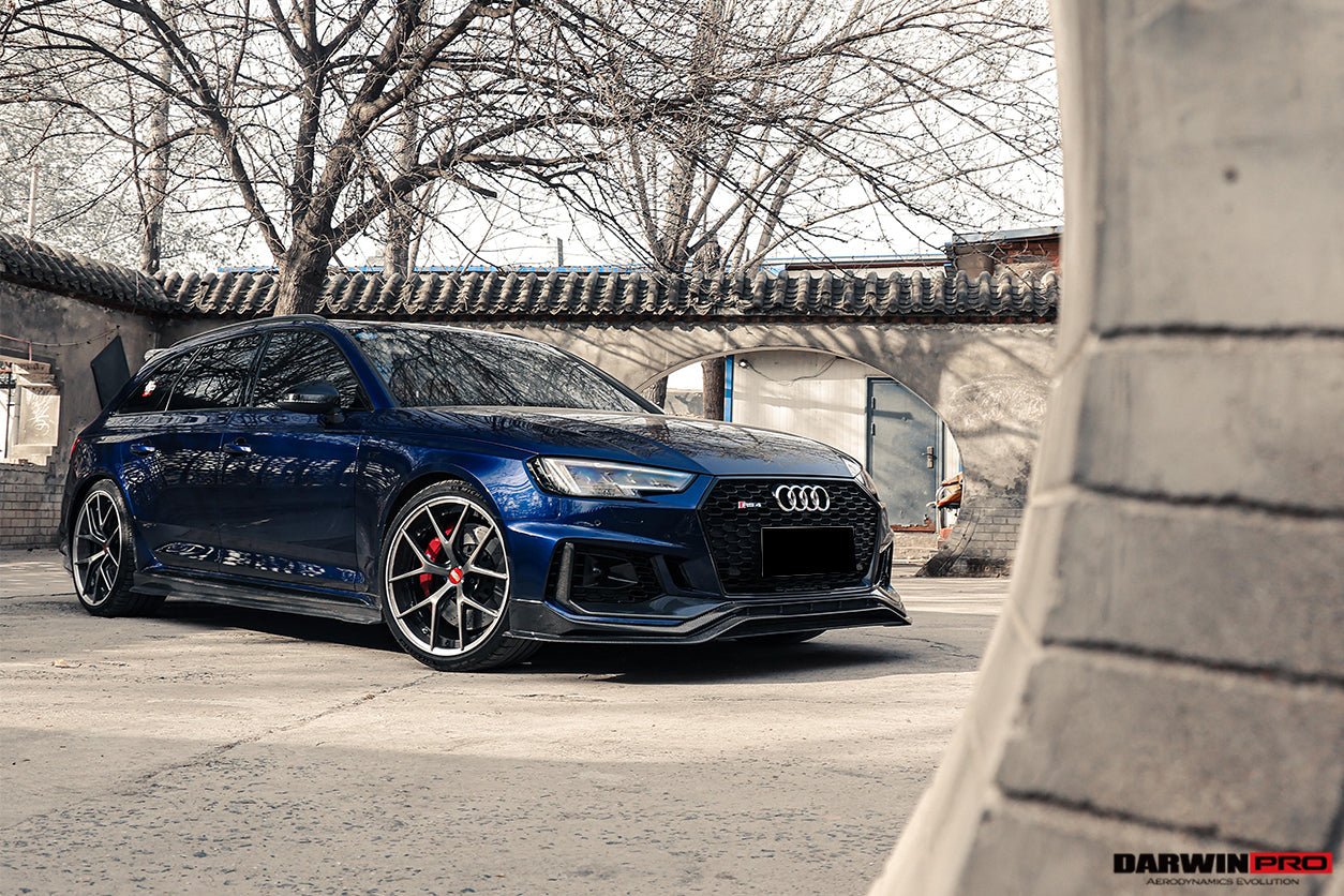 DARWINPRO - AUDI RS4 B9 2017 -2019 CARBON FIBRE BKSS STYLE FRONT LIP