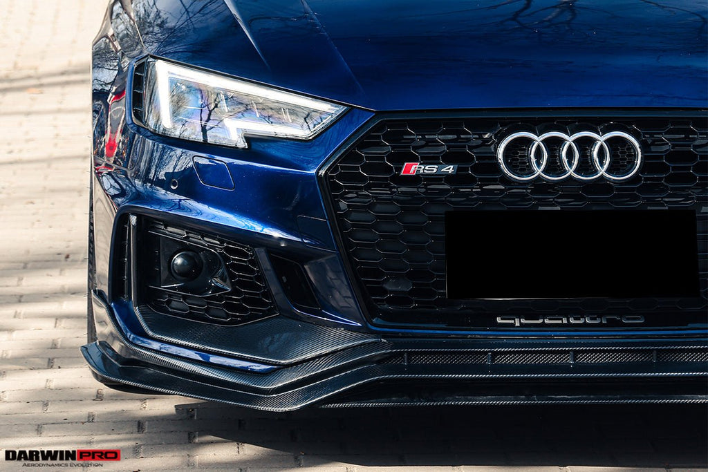 DARWINPRO - AUDI RS4 B9 2017 -2019 CARBON FIBRE BKSS STYLE FRONT LIP