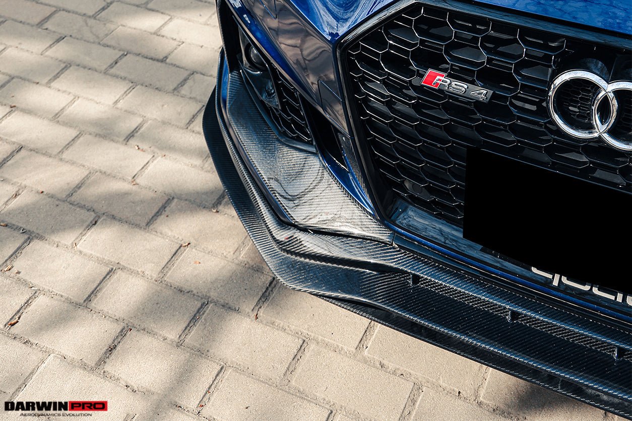 DARWINPRO - AUDI RS4 B9 2017 -2019 CARBON FIBRE BKSS STYLE FRONT LIP