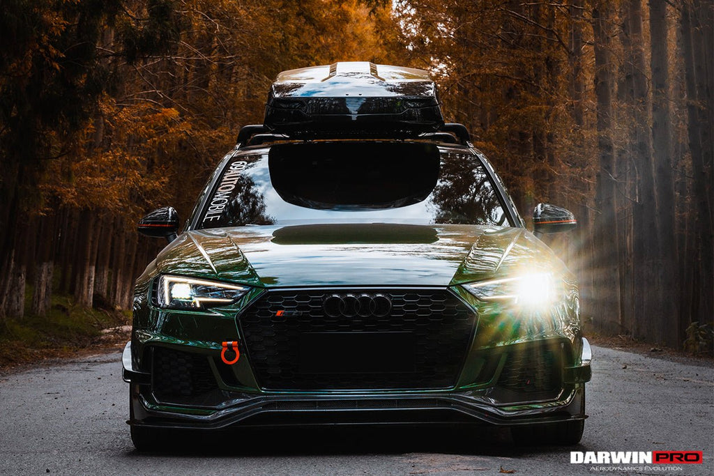 DARWINPRO - AUDI RS4 B9 2017 -2019 CARBON FIBRE BKSS STYLE FRONT LIP