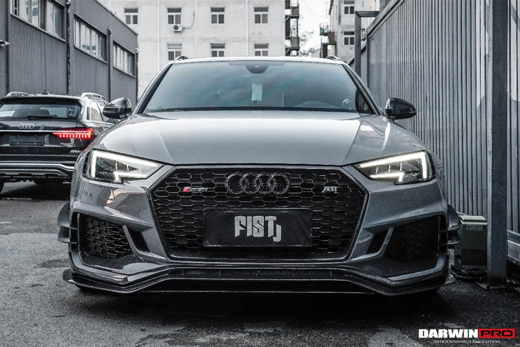 DARWINPRO - AUDI RS4 B9 2017 -2019 CARBON FIBRE BKSS STYLE FRONT LIP
