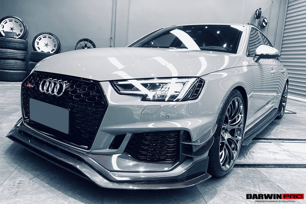 DARWINPRO - AUDI RS4 B9 2017 -2019 CARBON FIBRE BKSS STYLE FRONT LIP