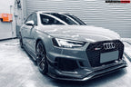 DARWINPRO - AUDI RS4 B9 2017 -2019 CARBON FIBRE BKSS STYLE FRONT LIP