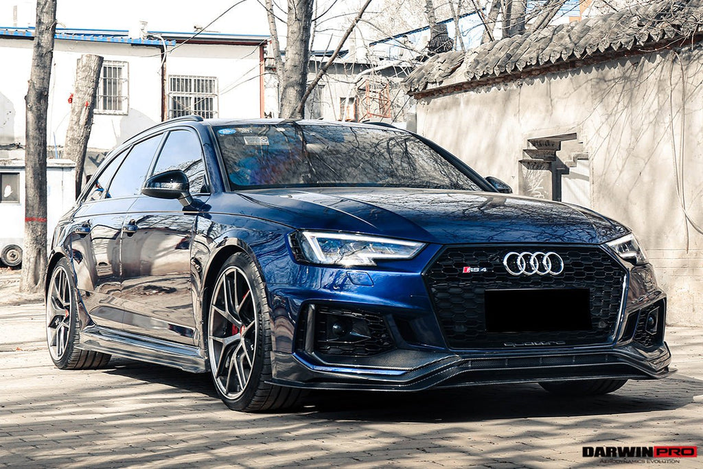 DARWINPRO - AUDI RS4 B9 2017 -2019 CARBON FIBRE BKSS STYLE FRONT LIP