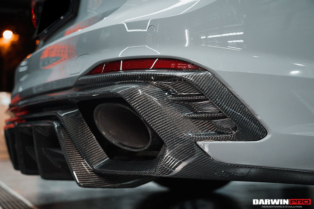 DARWINPRO - AUDI RS4 B9 B9.5 2017 -2024 CARBON FIBRE BKSS LED REAR DIFFUSER AND REAR SIDE SKIRTS