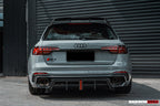 DARWINPRO - AUDI RS4 B9 B9.5 2017 -2024 CARBON FIBRE BKSS LED REAR DIFFUSER AND REAR SIDE SKIRTS