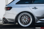 DARWINPRO - AUDI RS4 B9 B9.5 2017 -2024 CARBON FIBRE BKSS LED REAR DIFFUSER AND REAR SIDE SKIRTS