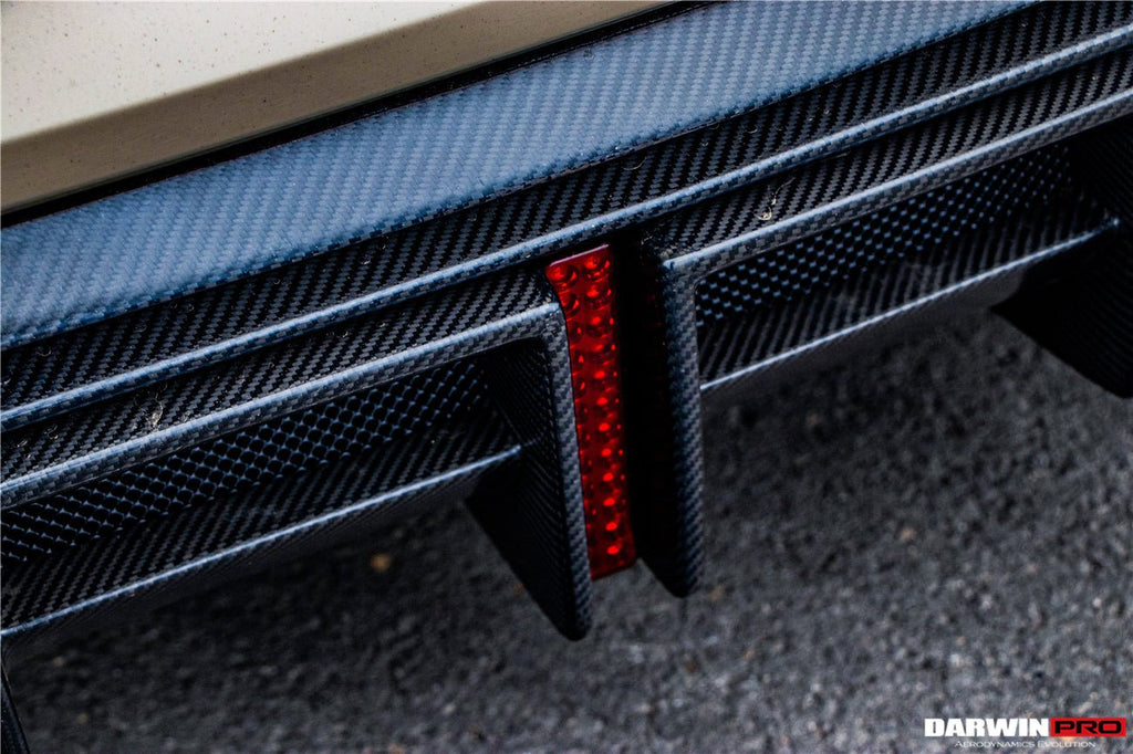 DARWINPRO - AUDI RS4 B9 B9.5 2017 -2024 CARBON FIBRE BKSS LED REAR DIFFUSER AND REAR SIDE SKIRTS