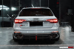DARWINPRO - AUDI RS4 B9 B9.5 2017 -2024 CARBON FIBRE BKSS LED REAR DIFFUSER AND REAR SIDE SKIRTS
