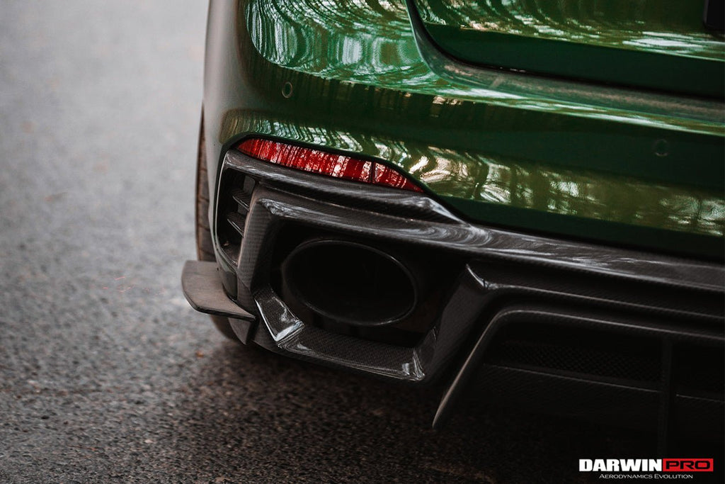 DARWINPRO - AUDI RS4 B9 B9.5 2017 -2024 CARBON FIBRE BKSS LED REAR DIFFUSER AND REAR SIDE SKIRTS