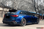 DARWINPRO - AUDI RS4 B9 B9.5 2017 -2024 CARBON FIBRE BKSS LED REAR DIFFUSER AND REAR SIDE SKIRTS