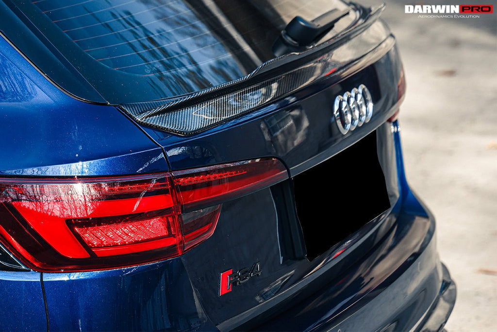 DARWINPRO - AUDI RS4 B9 / B9.5 2017 -2024  CARBON FIBRE REAR MID SPOILER