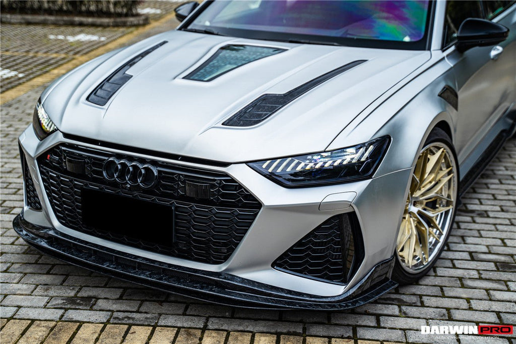 DARWINPRO - AUDI RS6 AVANT C8 2019-2022 CARBON FIBRE BKSS FRONT LIP