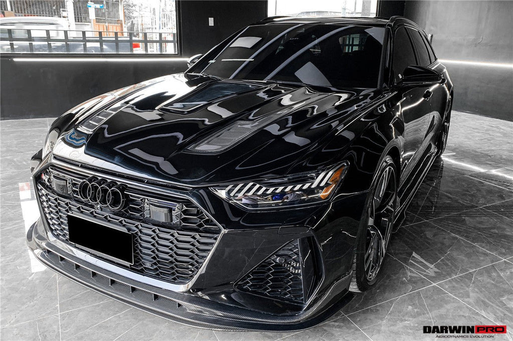 DARWINPRO - AUDI RS6 AVANT C8 2019-2022 CARBON FIBRE BKSS FRONT LIP