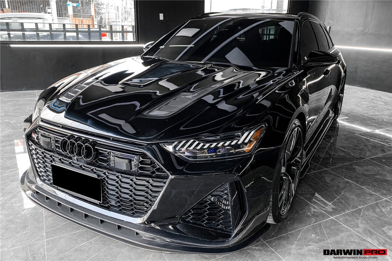 DARWINPRO - AUDI RS6 AVANT C8 2019-2022 CARBON FIBRE BKSS FRONT LIP