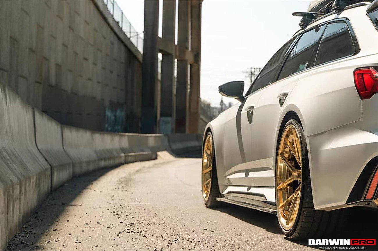 DARWINPRO - AUDI RS6 AVANT C8 2019-2022 CARBON FIBRE BKSS STYLE SIDE SKIRTS