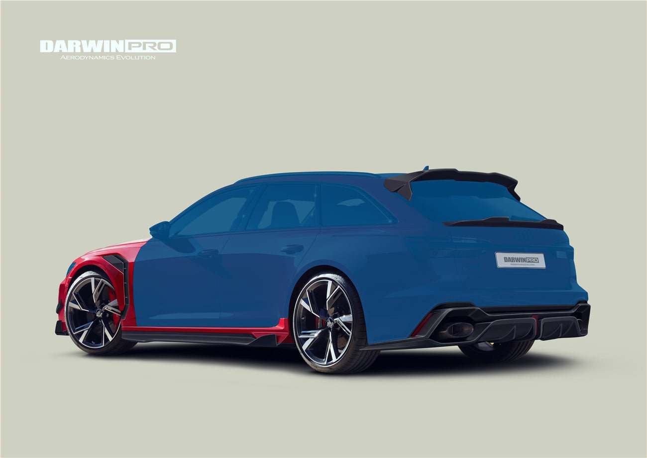 DARWINPRO - AUDI RS6 AVANT C8 2019-2023 BKSS STYLE CARBON FIBRE REAR DIFFUSER