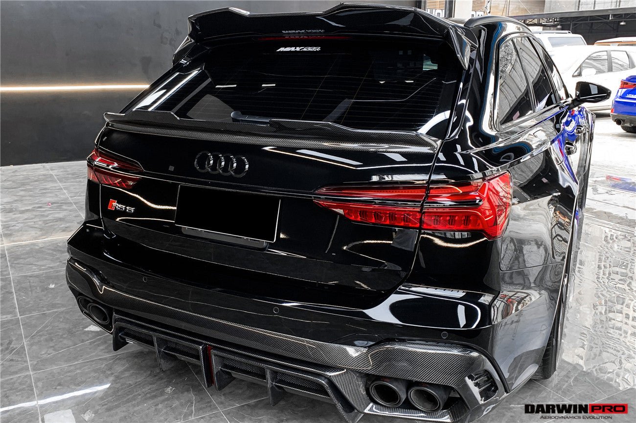 DARWINPRO - AUDI RS6 AVANT C8 2019-2023 BKSS STYLE CARBON FIBRE REAR DIFFUSER