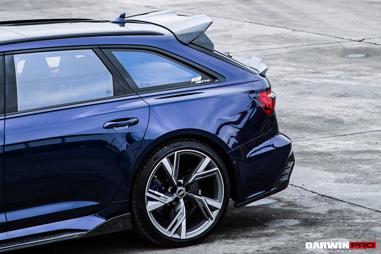 DARWINPRO - AUDI RS6 AVANT C8 2019-2023 BKSS STYLE CARBON FIBRE REAR DIFFUSER