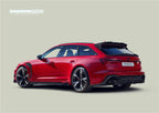 DARWINPRO - AUDI RS6 AVANT C8 2019-2023 BKSS STYLE CARBON FIBRE REAR DIFFUSER