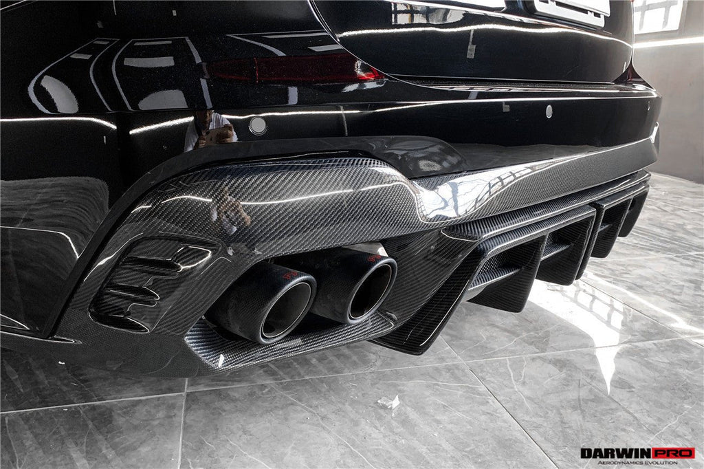 DARWINPRO - AUDI RS6 AVANT C8 2019-2023 BKSS STYLE CARBON FIBRE REAR DIFFUSER