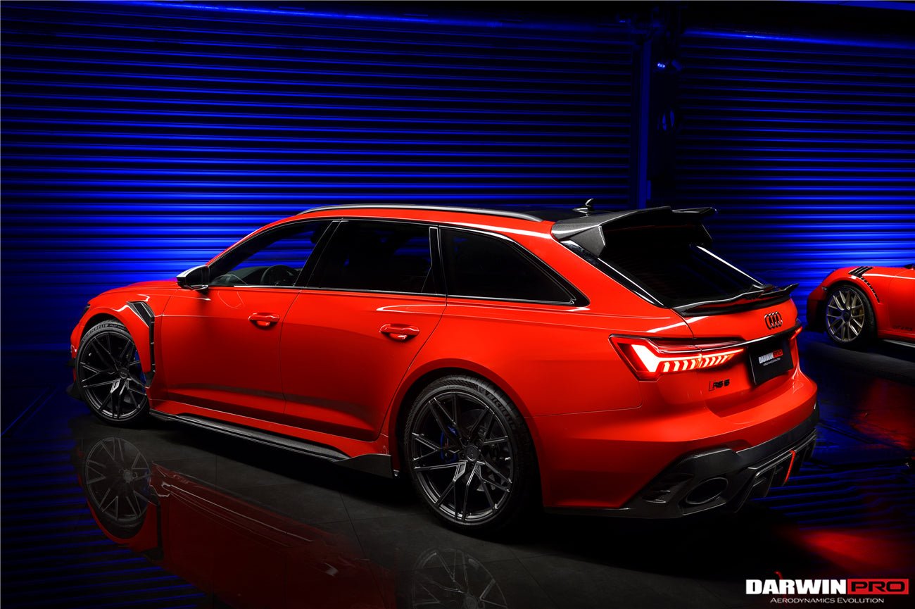 DARWINPRO - AUDI RS6 AVANT C8 2019-2023 BKSS STYLE CARBON FIBRE REAR DIFFUSER