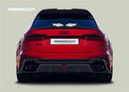 DARWINPRO - AUDI RS6 AVANT C8 2019-2023 BKSS STYLE CARBON FIBRE REAR DIFFUSER