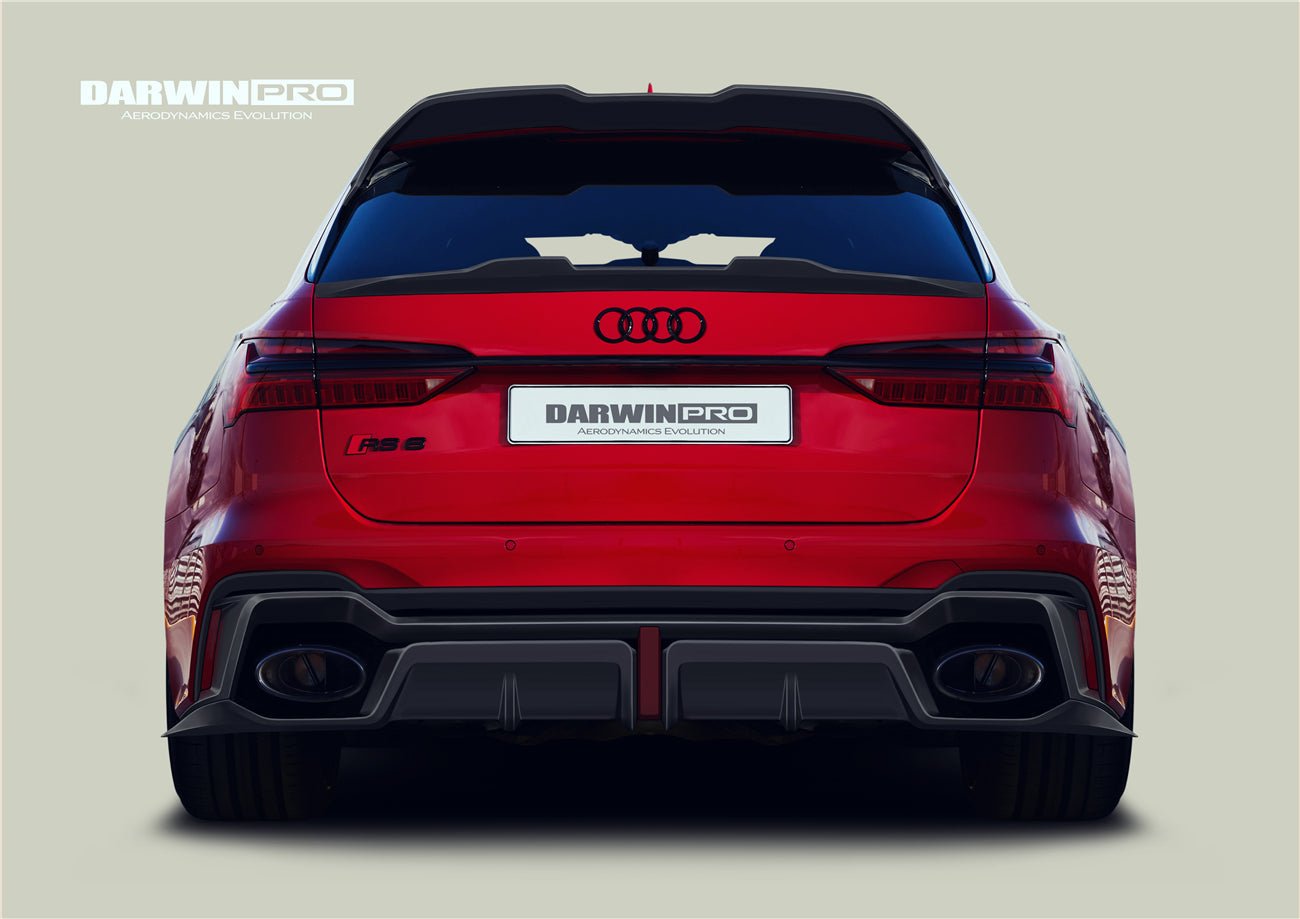 DARWINPRO - AUDI RS6 AVANT C8 2019-2023 BKSS STYLE CARBON FIBRE REAR DIFFUSER