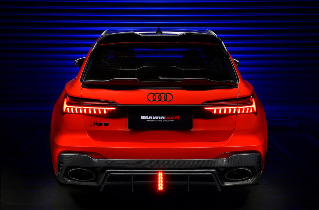 DARWINPRO - AUDI RS6 AVANT C8 2019-2023 BKSS STYLE CARBON FIBRE REAR DIFFUSER