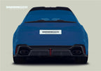 DARWINPRO - AUDI RS6 AVANT C8 2019-2023 BKSS STYLE CARBON FIBRE REAR DIFFUSER