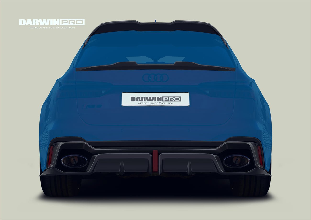 DARWINPRO - AUDI RS6 AVANT C8 2019-2023 BKSS STYLE CARBON FIBRE REAR DIFFUSER