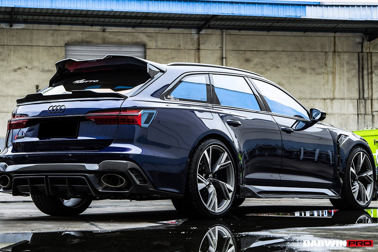 DARWINPRO - AUDI RS6 AVANT C8 2019-2023 BKSS STYLE CARBON FIBRE REAR DIFFUSER