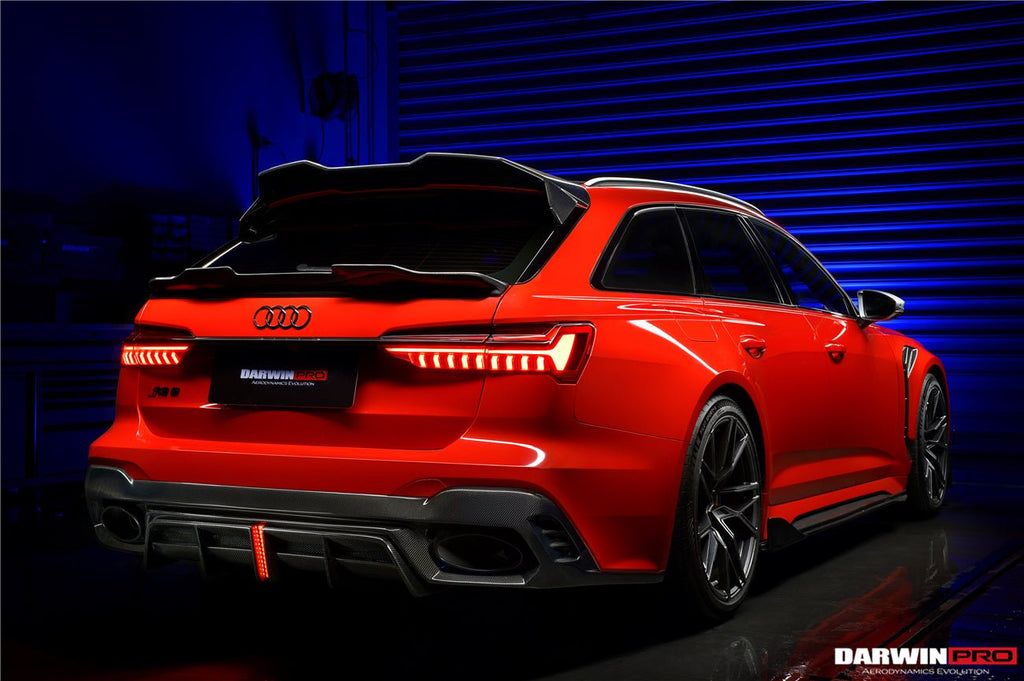 DARWINPRO - AUDI RS6 AVANT C8 2019-2023 BKSS STYLE CARBON FIBRE REAR DIFFUSER