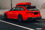 DARWINPRO - AUDI RS6 AVANT C8 2019-2023 BKSS STYLE CARBON FIBRE REAR DIFFUSER