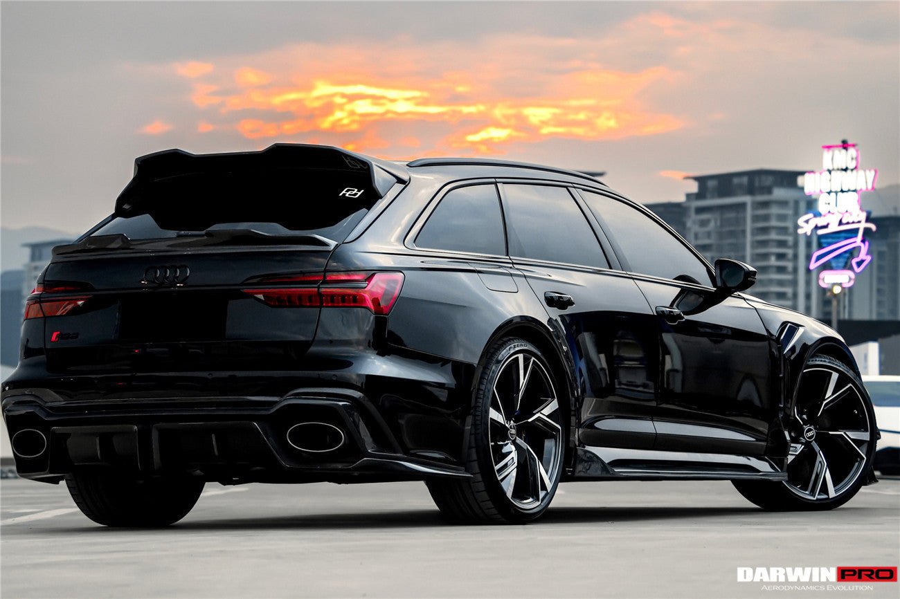 DARWINPRO - AUDI RS6 AVANT C8 2019-2023 CARBON FIBRE IMP PERFORMANCE STYLE SIDE SKIRTS