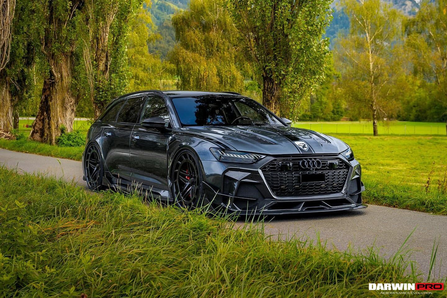 DARWINPRO - AUDI RS6 AVANT C8 2019-2023 CARBON FIBRE IMP PERFORMANCE STYLE SIDE SKIRTS