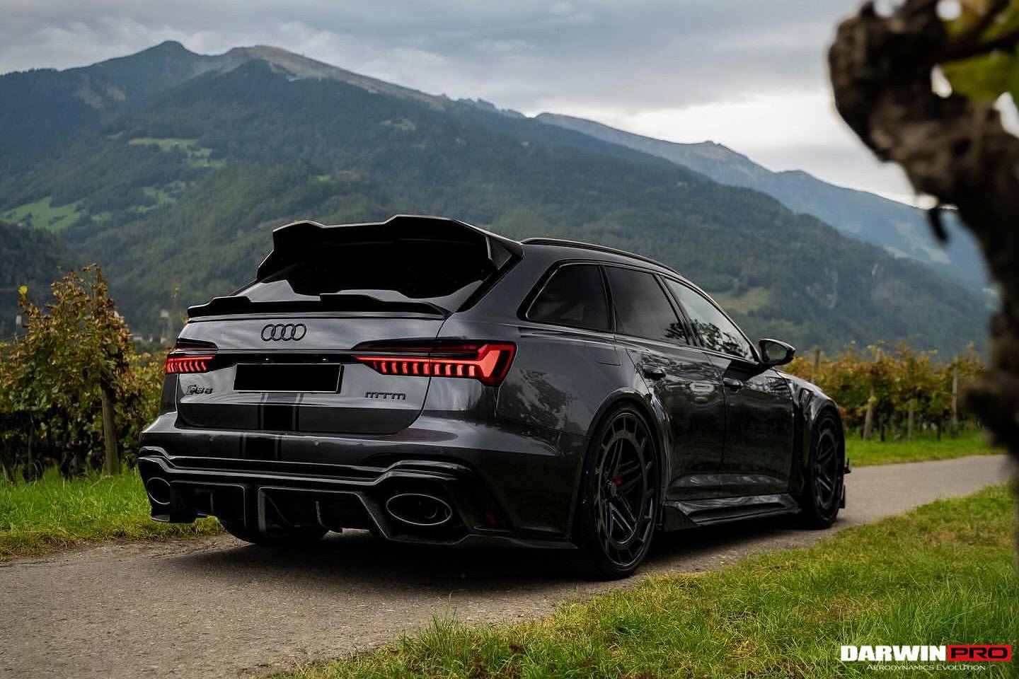DARWINPRO - AUDI RS6 AVANT C8 2019-2023 CARBON FIBRE IMP PERFORMANCE STYLE SIDE SKIRTS