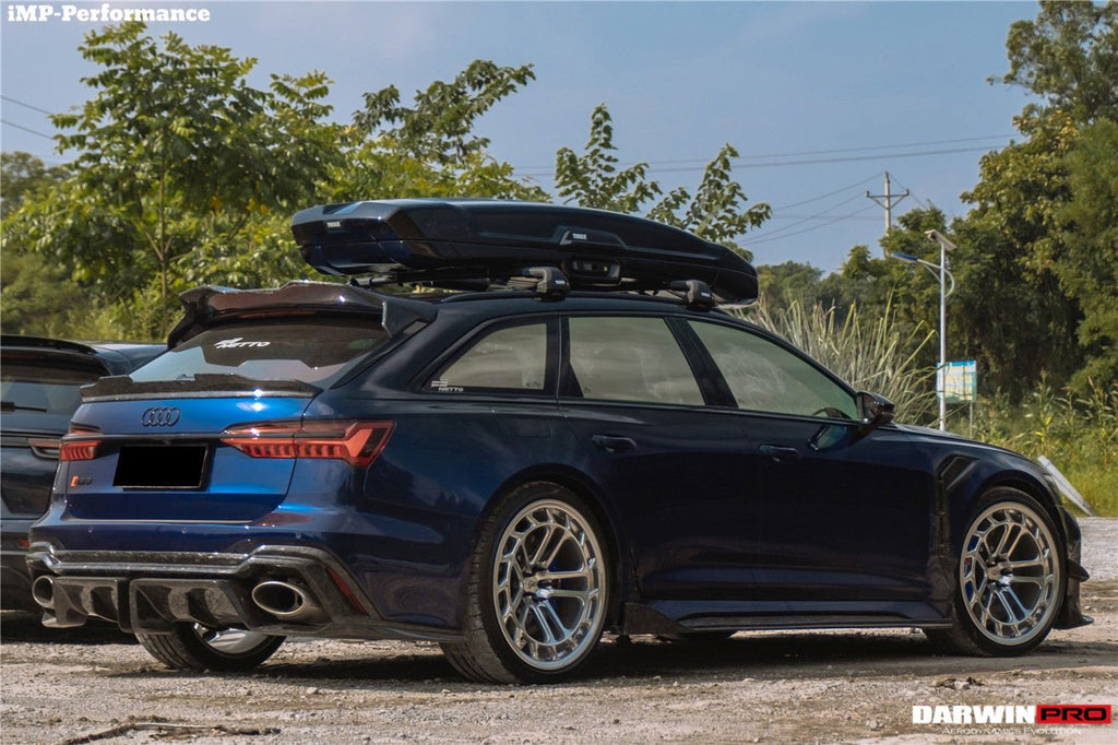 DARWINPRO - AUDI RS6 AVANT C8 2019-2023 CARBON FIBRE IMP PERFORMANCE STYLE SIDE SKIRTS