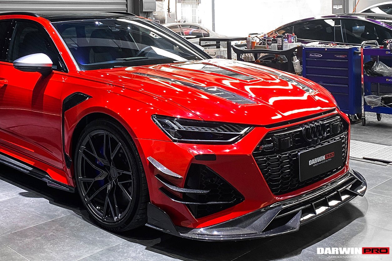 DARWINPRO - AUDI RS6 AVANT C8 2019-2023 IMP PERFORMANCE CARBON FIBRE FRONT CANARDS