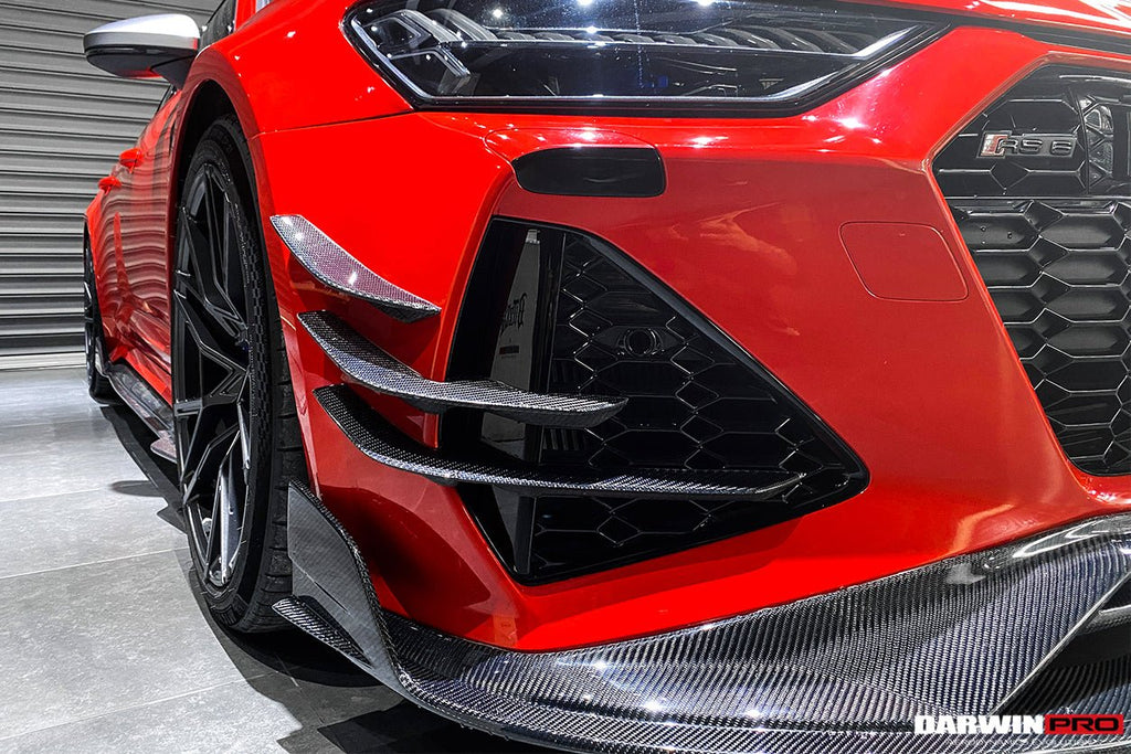 DARWINPRO - AUDI RS6 AVANT C8 2019-2023 IMP PERFORMANCE CARBON FIBRE FRONT CANARDS