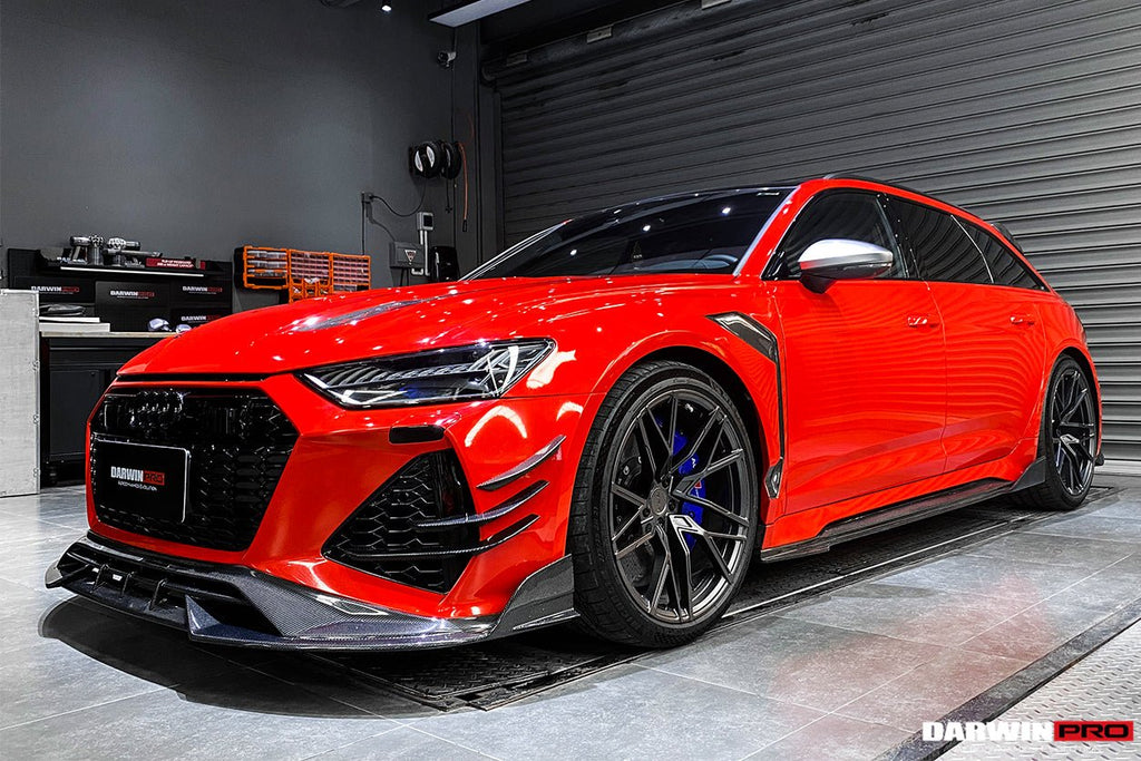 DARWINPRO - AUDI RS6 AVANT C8 2019-2023 IMP PERFORMANCE CARBON FIBRE FRONT CANARDS