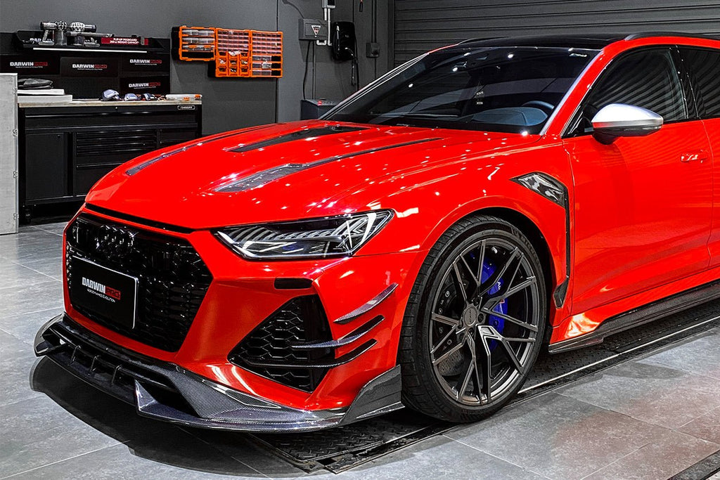 DARWINPRO - AUDI RS6 AVANT C8 2019-2023 IMP PERFORMANCE CARBON FIBRE FRONT CANARDS