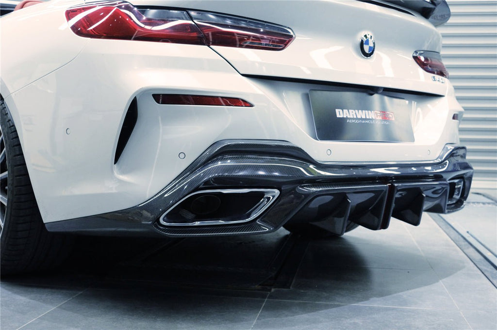 DARWINPRO - BMW 8 SERIES G14 /G15/G16 IMP PERFORMANCE CARBON FIBRE LED REAR DIFFUSER