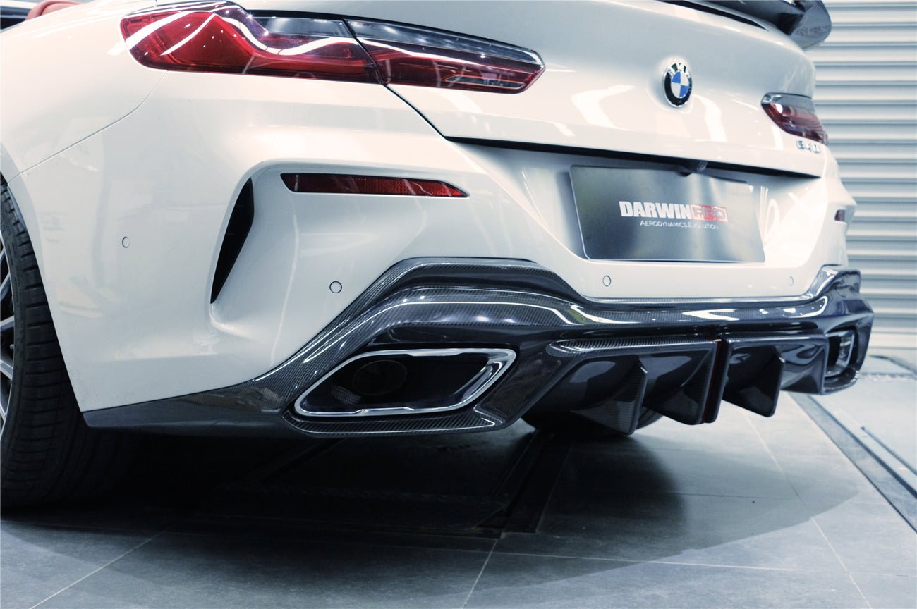DARWINPRO - BMW 8 SERIES G14 /G15/G16 IMP PERFORMANCE CARBON FIBRE LED REAR DIFFUSER