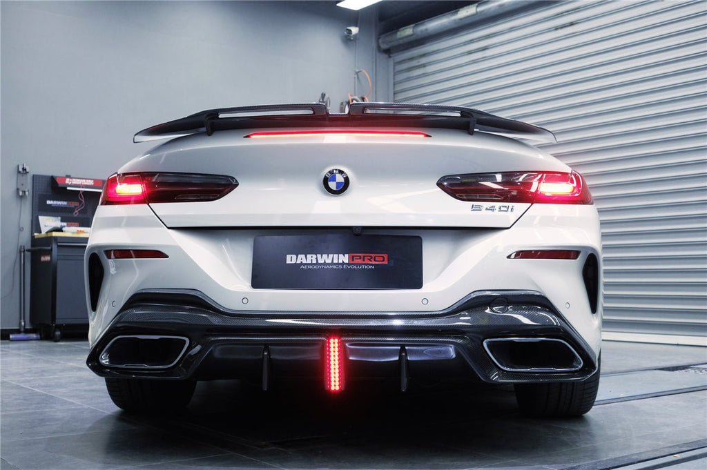 DARWINPRO - BMW 8 SERIES G14 /G15/G16 IMP PERFORMANCE CARBON FIBRE LED REAR DIFFUSER