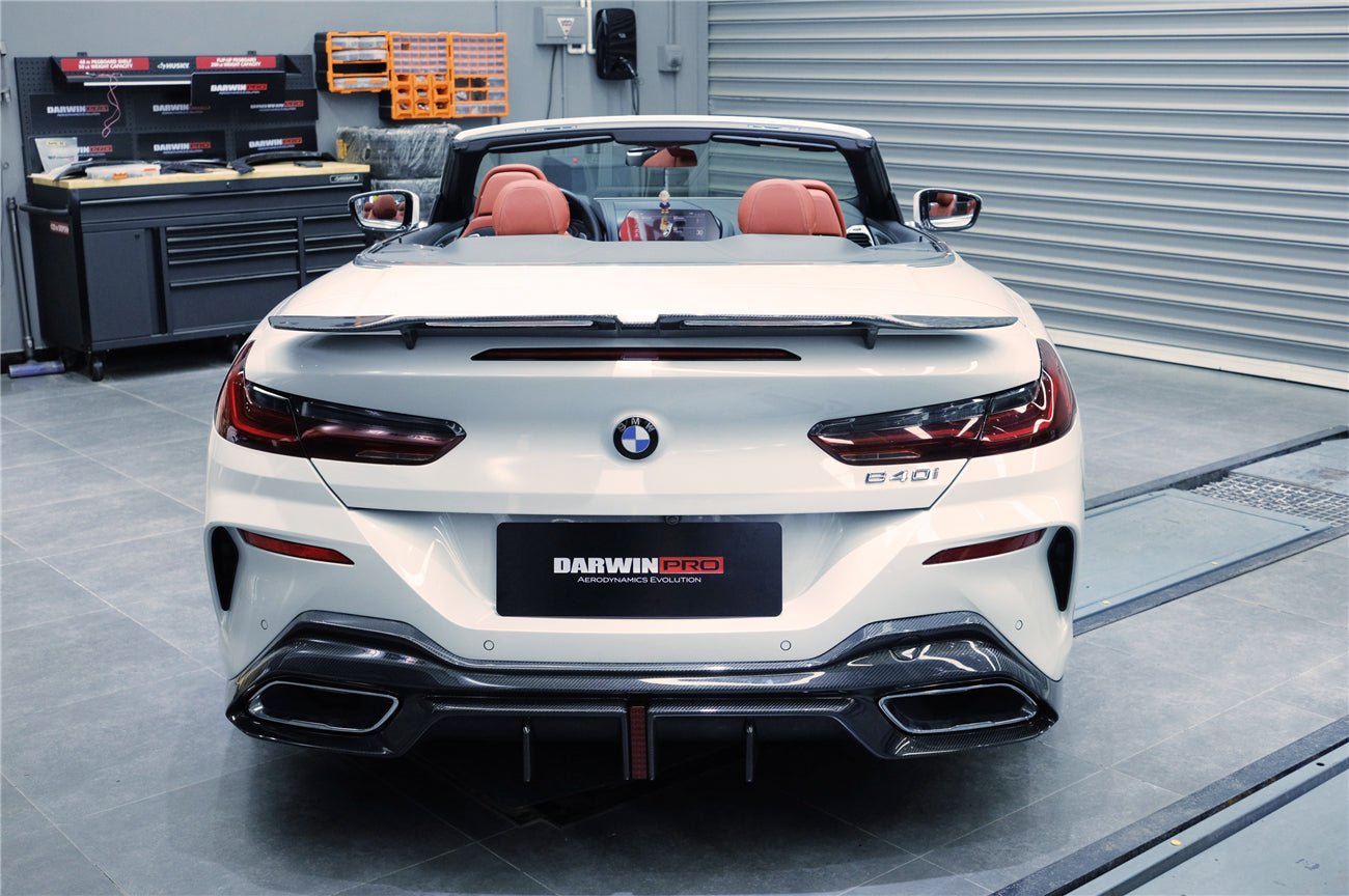 DARWINPRO - BMW 8 SERIES G14 /G15/G16 IMP PERFORMANCE CARBON FIBRE LED REAR DIFFUSER
