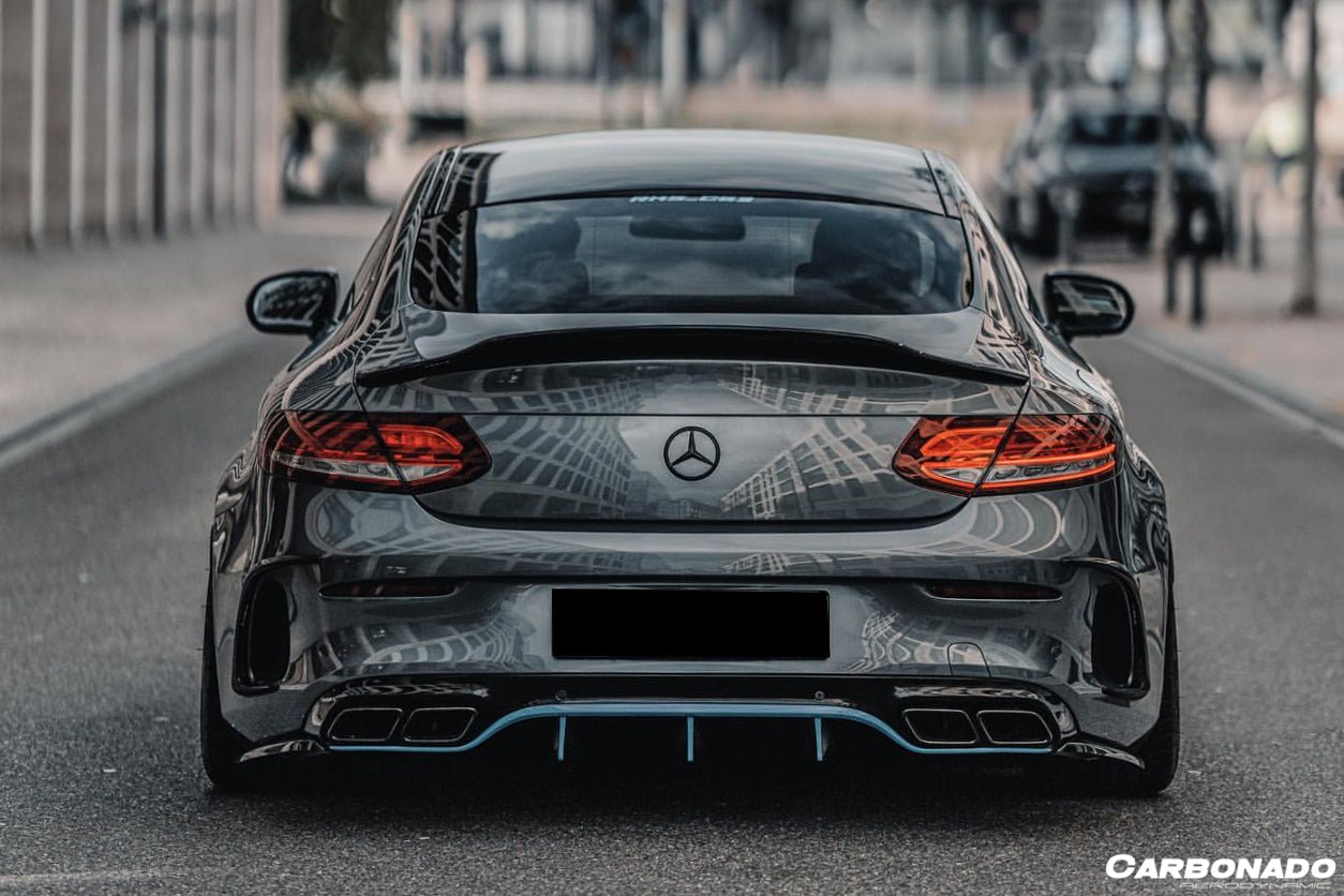 DARWINPRO - MERCEDES BENZ C-CLASS W205 COUPE 2015- 2021 PS STYLE TRUNK SPOILER