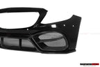 DARWINPRO - MERCEDES BENZ W205 C63 & C6S AMG COUPE 2015 -2021 PARTIAL CARBON FIBER FRONT BUMPER WITH CANARDS