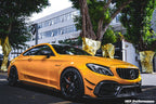 DARWINPRO - MERCEDES BENZ W205 C63 & C6S AMG COUPE 2015 -2021 PARTIAL CARBON FIBER FRONT BUMPER WITH CANARDS