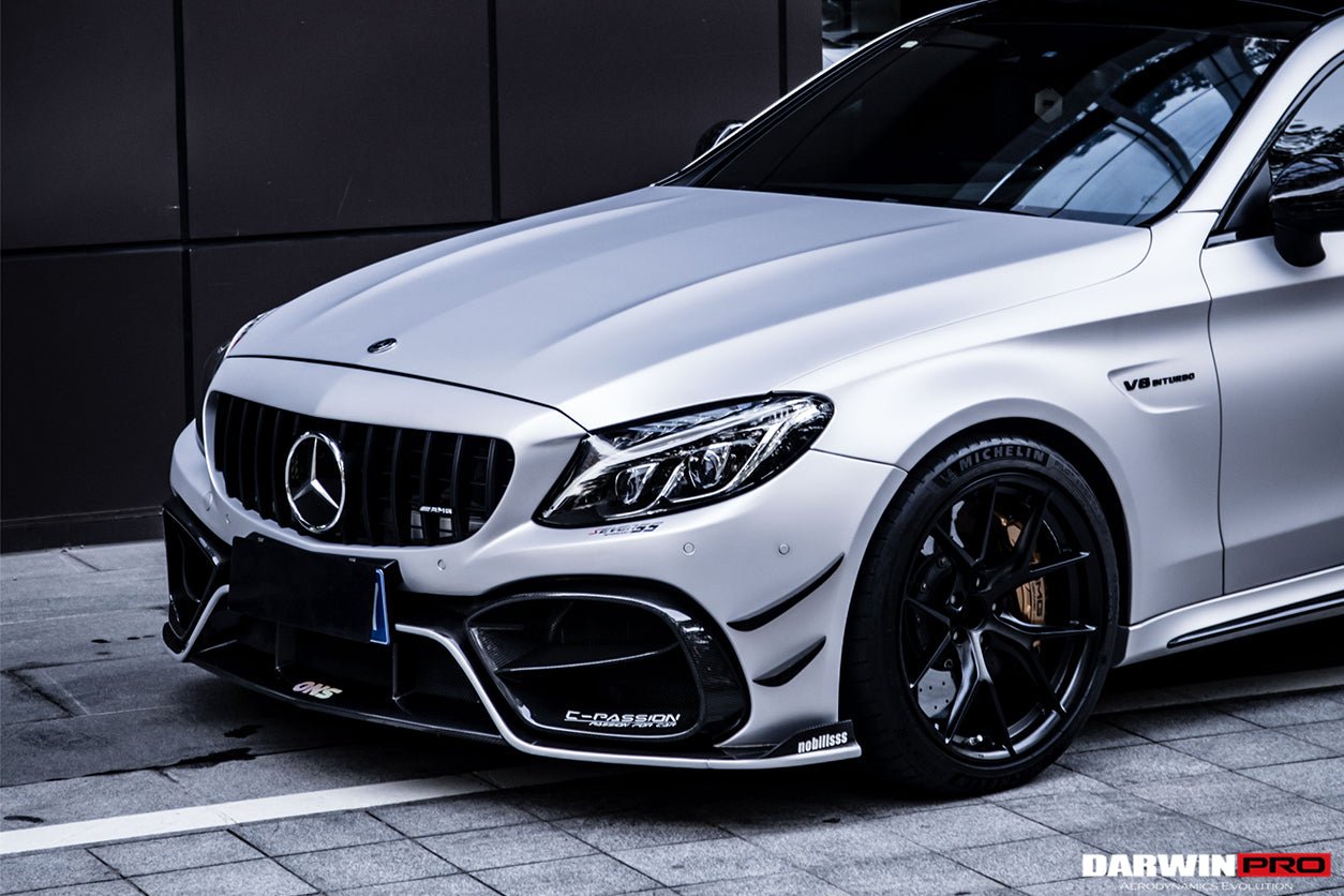 DARWINPRO - MERCEDES BENZ W205 C63 & C6S AMG COUPE 2015 -2021 PARTIAL CARBON FIBER FULL BODY KIT